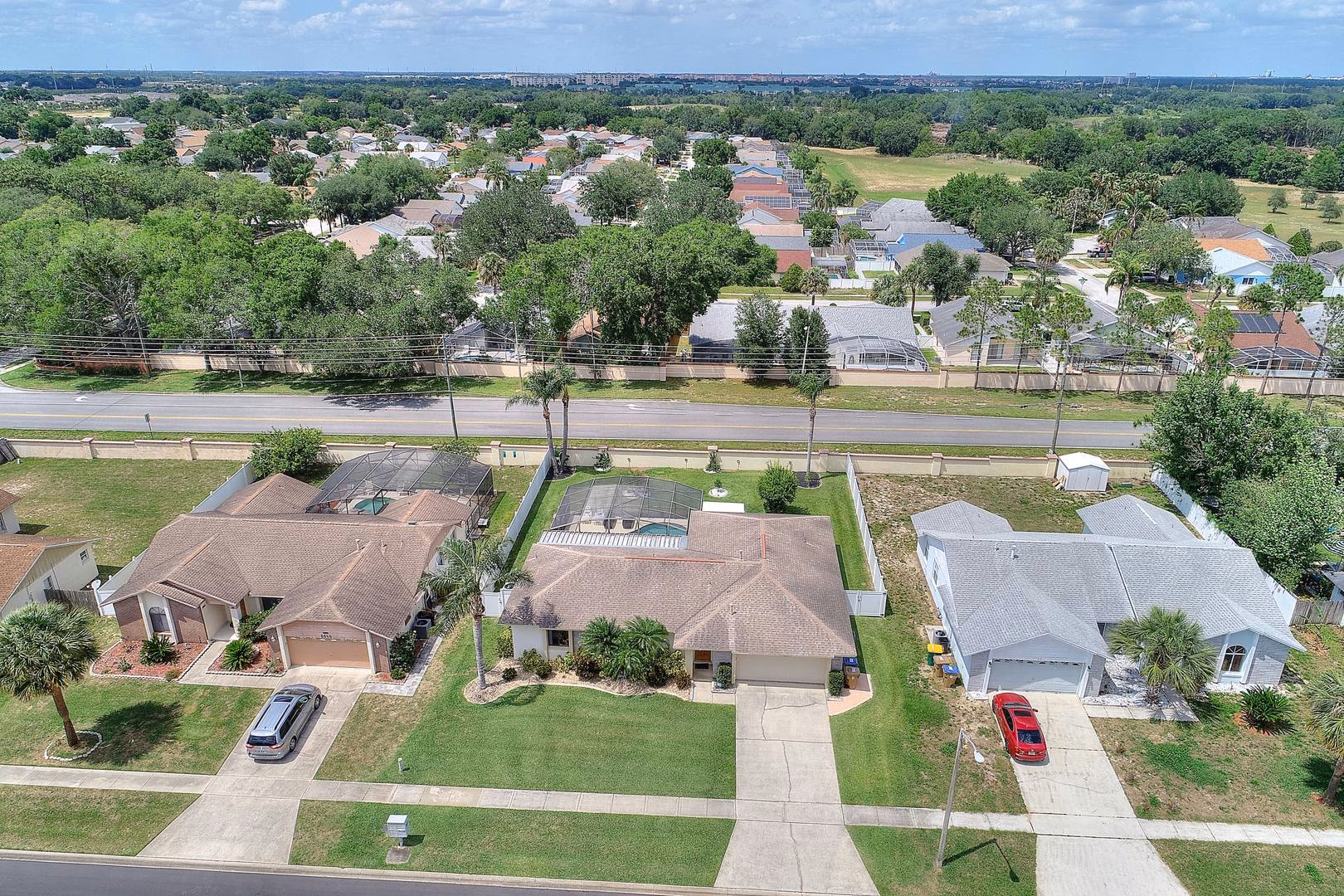 Aerial view of the neighbourhood